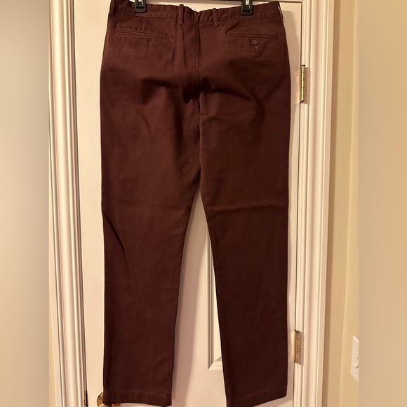 J Crew Sutton chino Burgundy size 34x34 - Picture 6 of 6